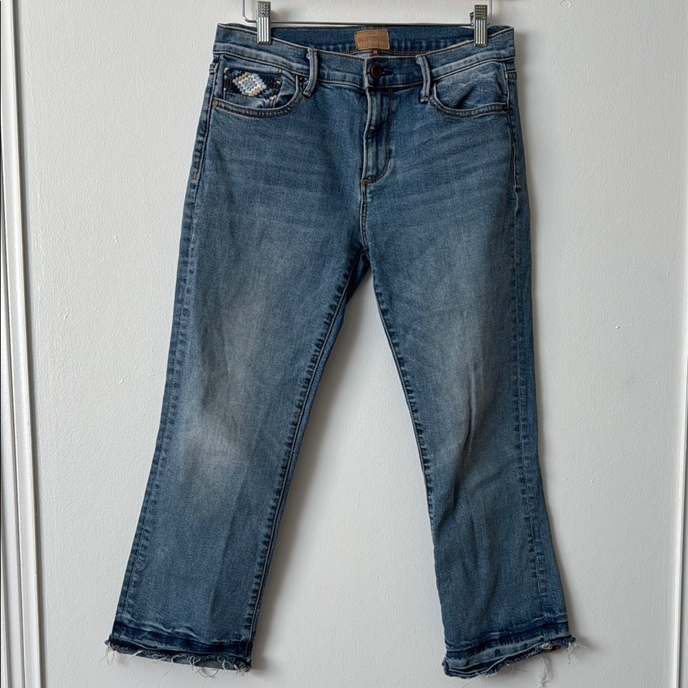 Embroidered Driftwood Colette Jeans 28